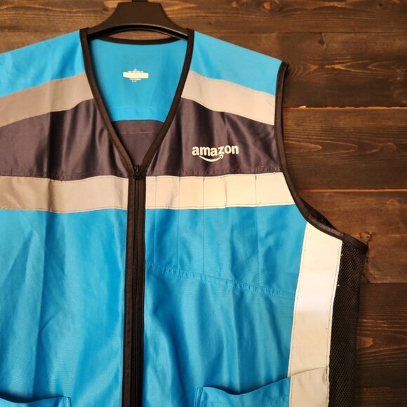 Amazon Employee High Visibility Reflective Work Vest Size 2XL 3XL - Picture 2 of 7
